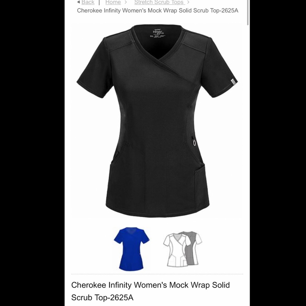 Cherokee Infinity Scrub Top
